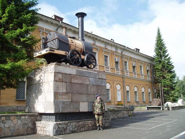 Макет первого паровоза Черепановых