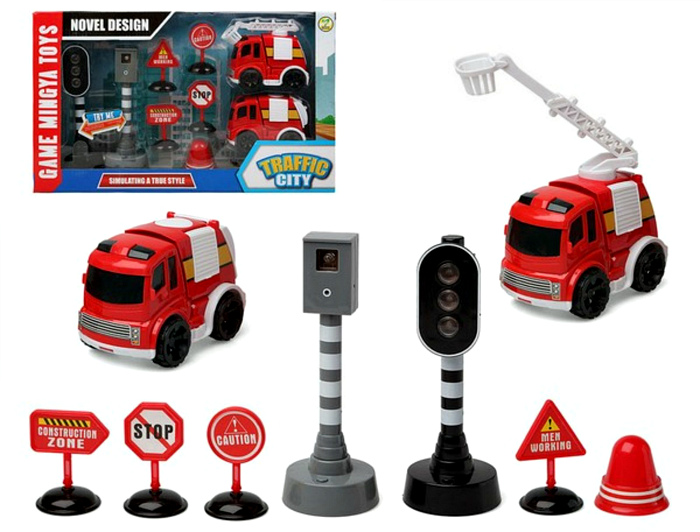 набор пожарника traffic city 112840 (9 pcs)