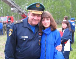 Елизавета Антипенко с отцом