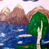 Пластилиновая  картина «Уральские горы»