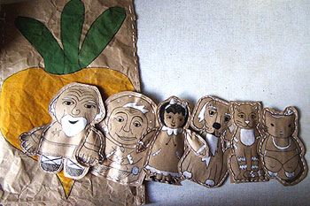 Куклы из бумаги к сказке «Репка»